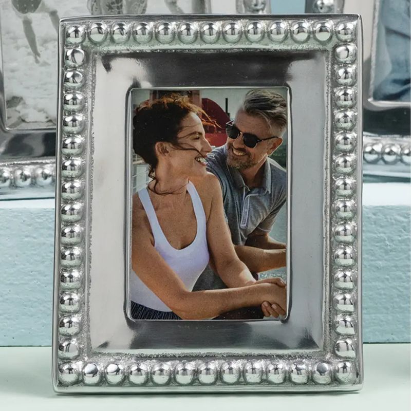 Beaded Frame - Silver