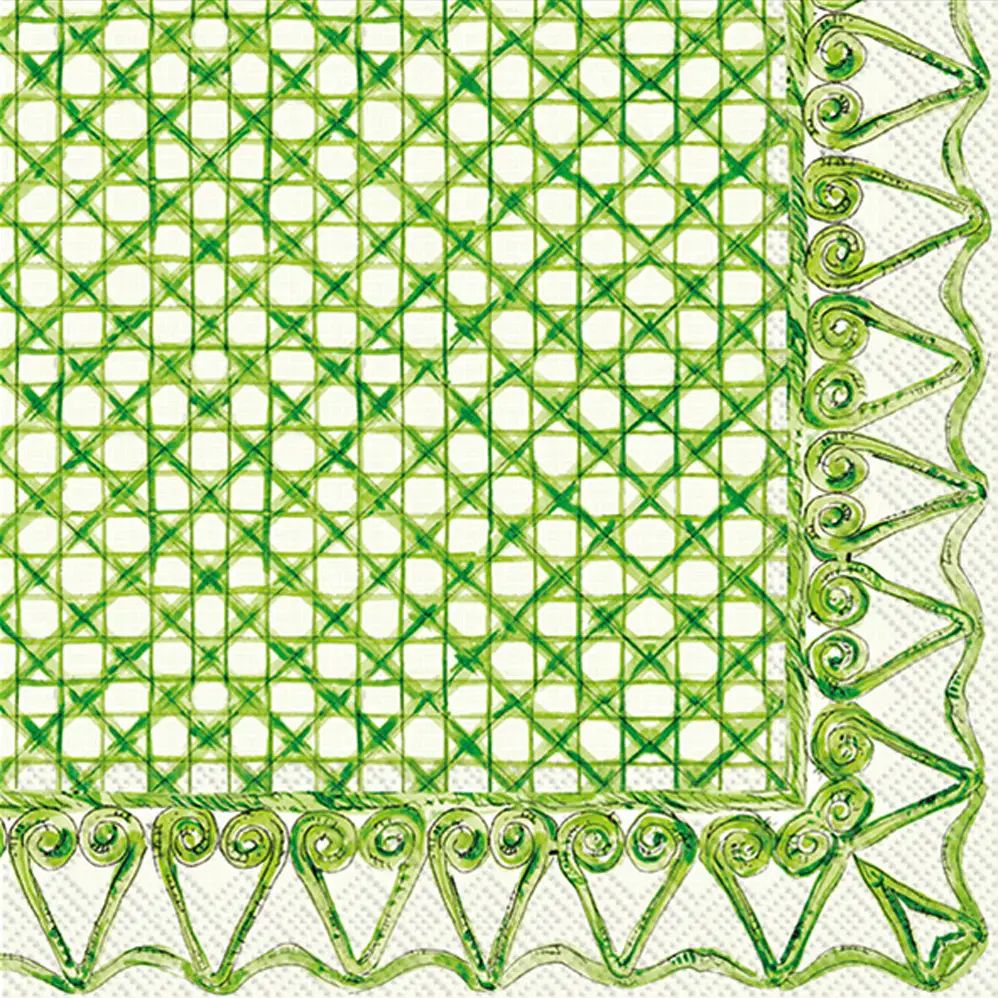 Green Pattern - Cocktail Napkins