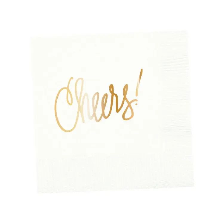 Cheers! Napkins - White