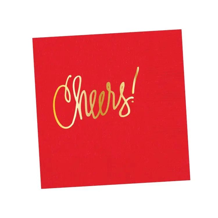 Cheers! Napkins - Red