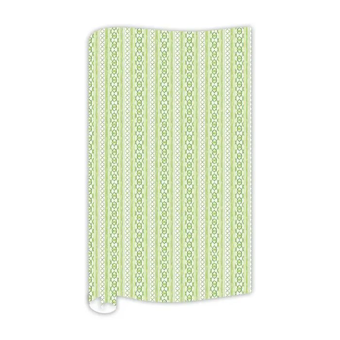 Green Interlocking Wrapping Paper