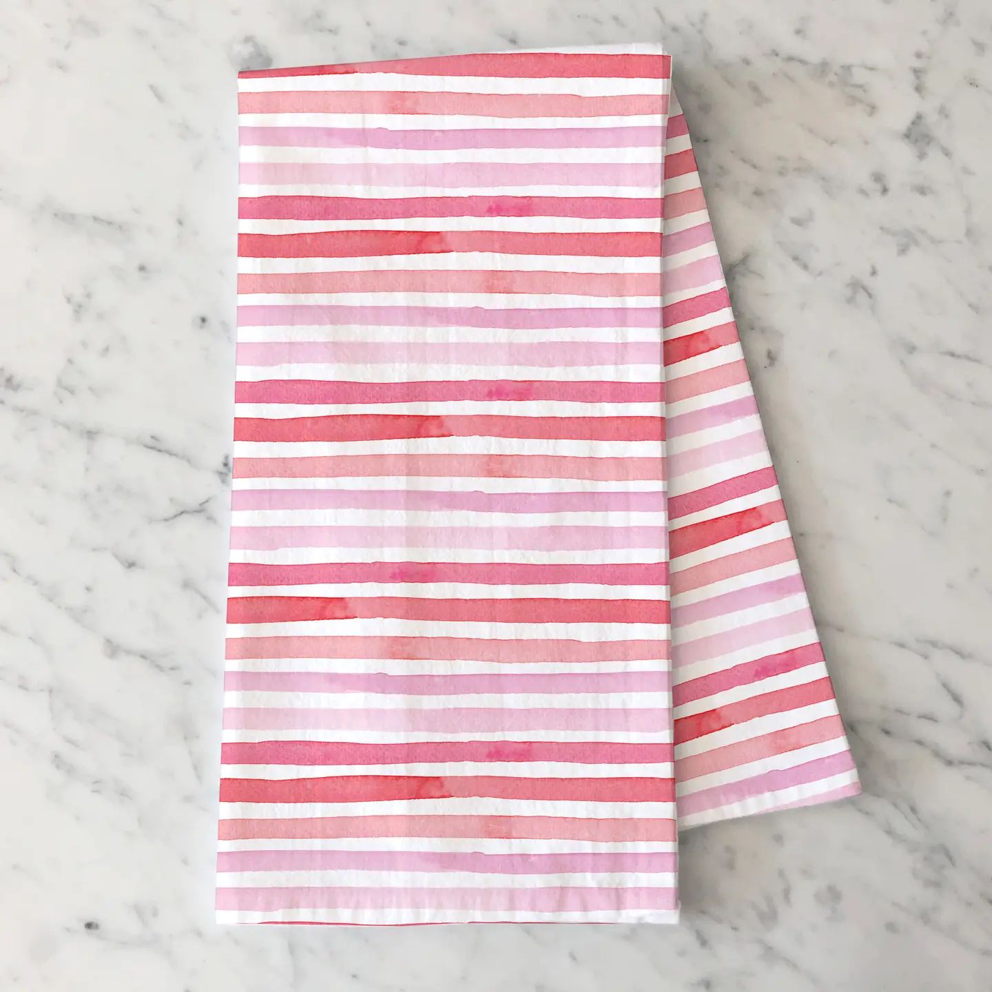 Pink Stripes Kitchen Towel