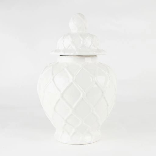 White Ginger Jar