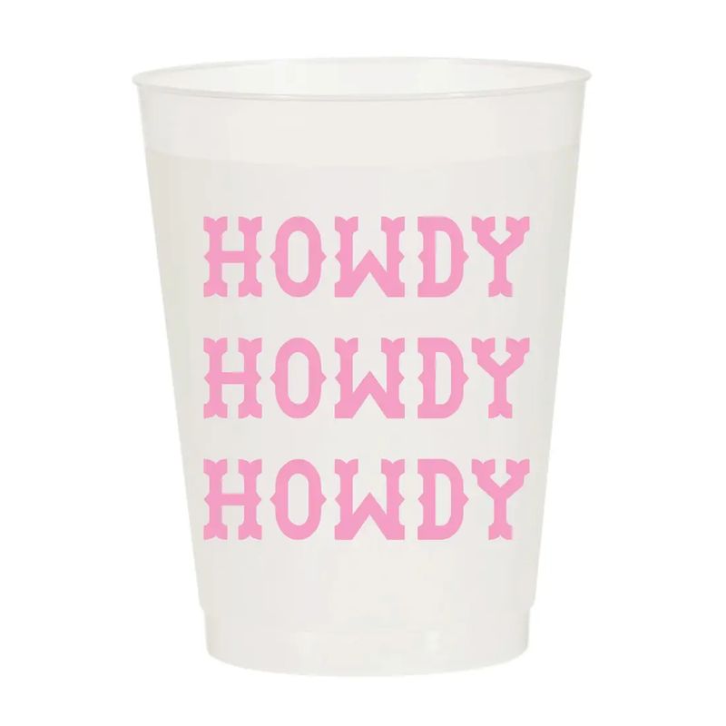 Howdy Frosted Cups