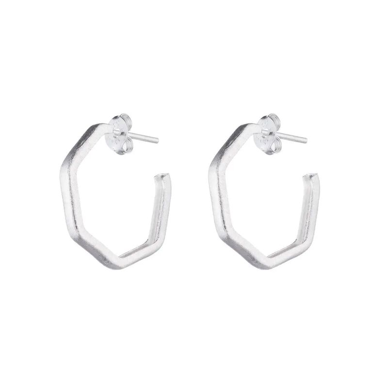 Lure Hoop Earrings - Silver