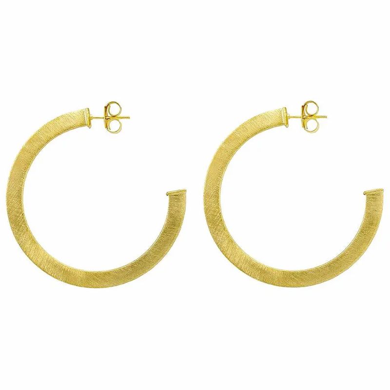Elisa Hoop Earrings - 18k Gold Plated