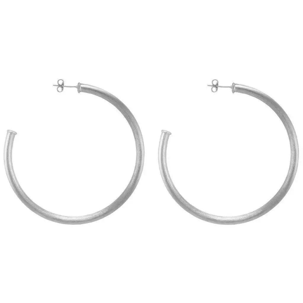 Small Favorite Hoops - Silver