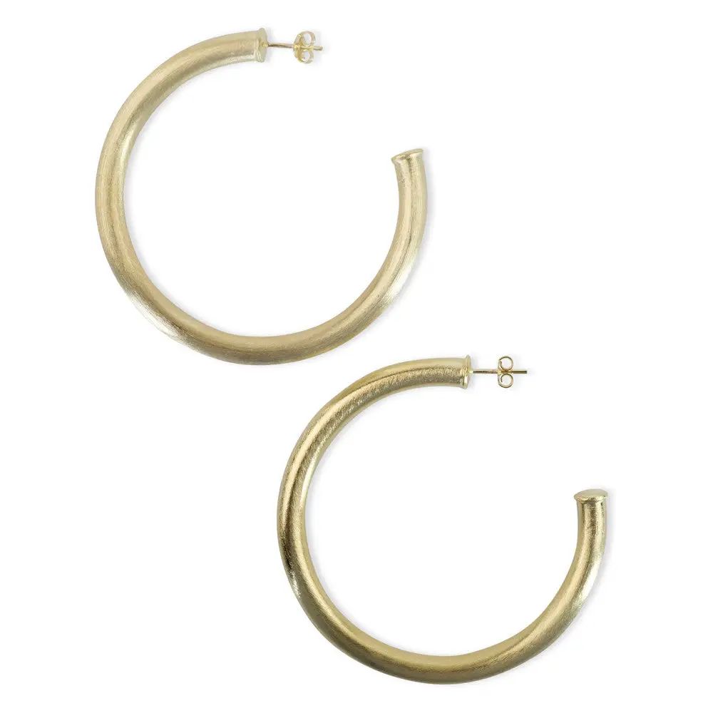 Arlene Hoop Earrings - 18k Gold Plated