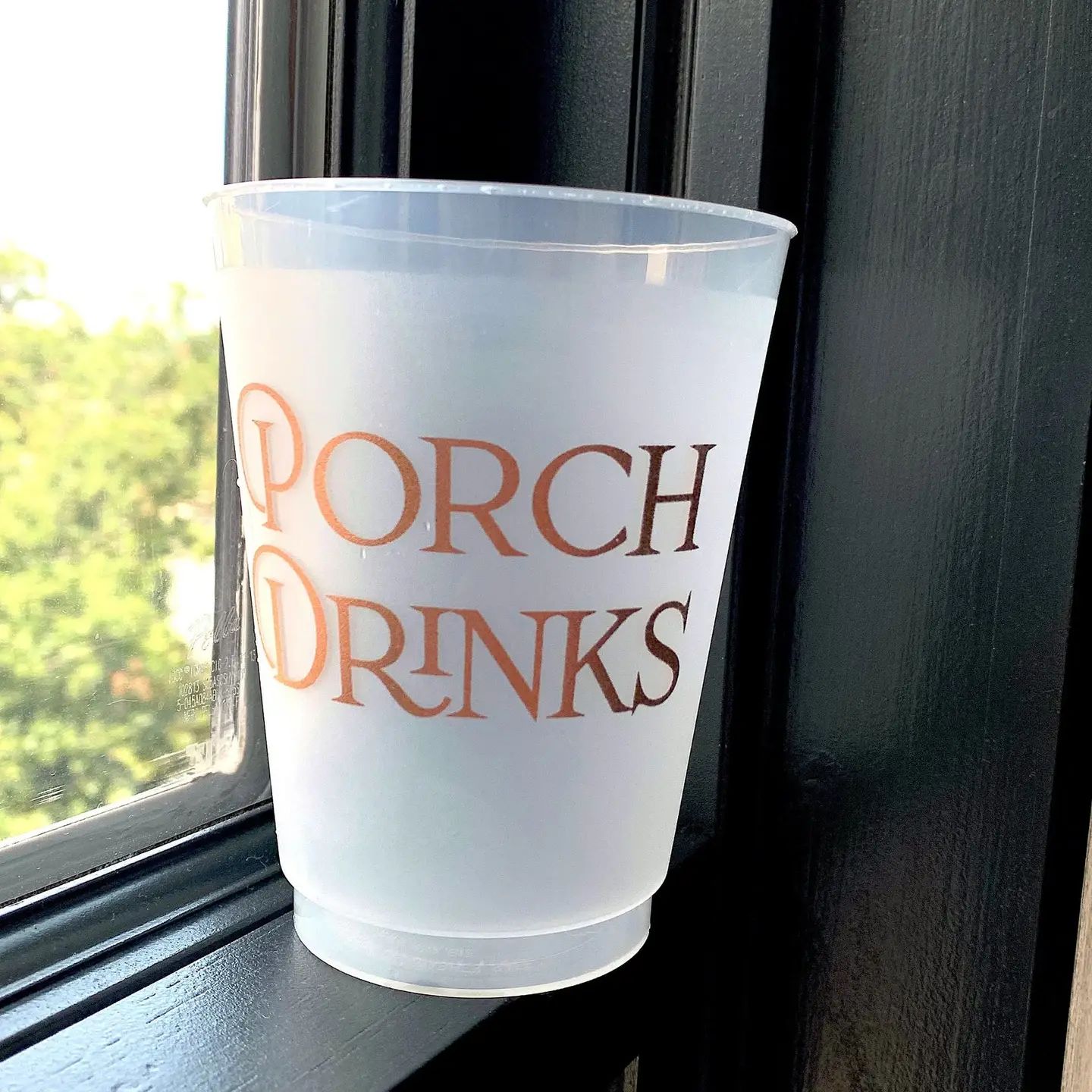 'Porch Drinks' Frosted Cups
