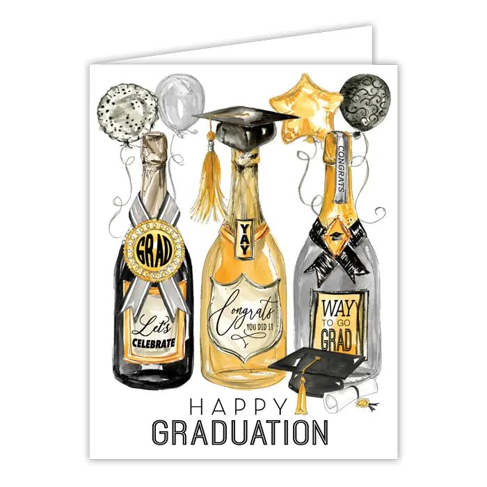 Grad Bottles - Greeting Card