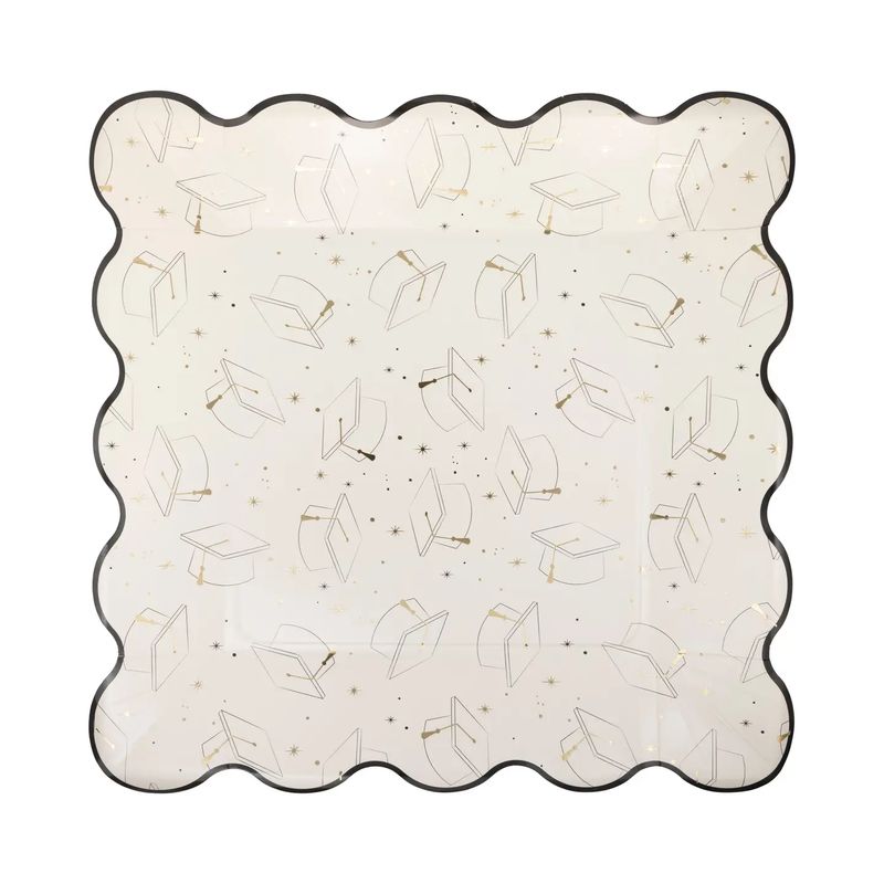 Grad Cap Paper Plates