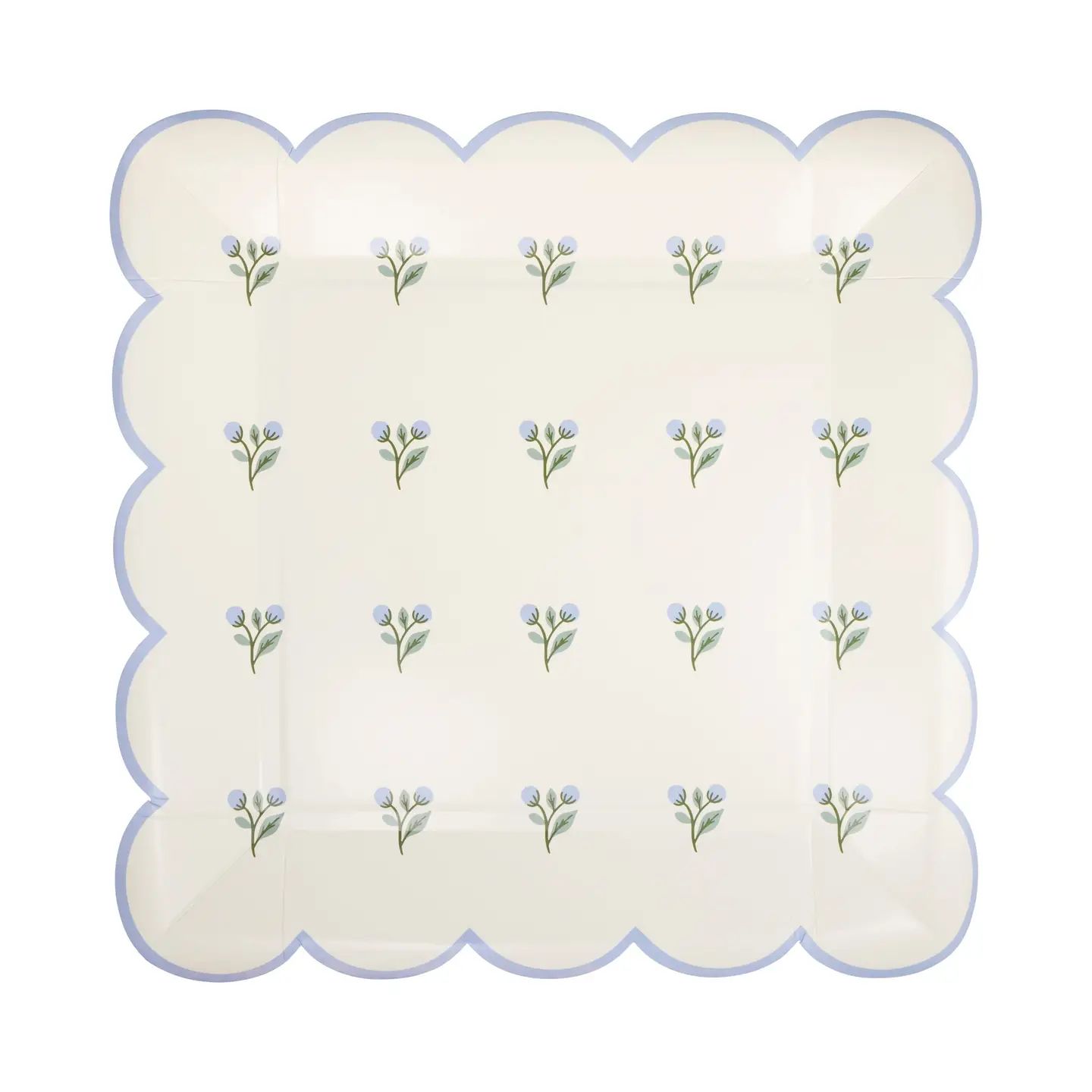 Blue in Bloom Paper Plates