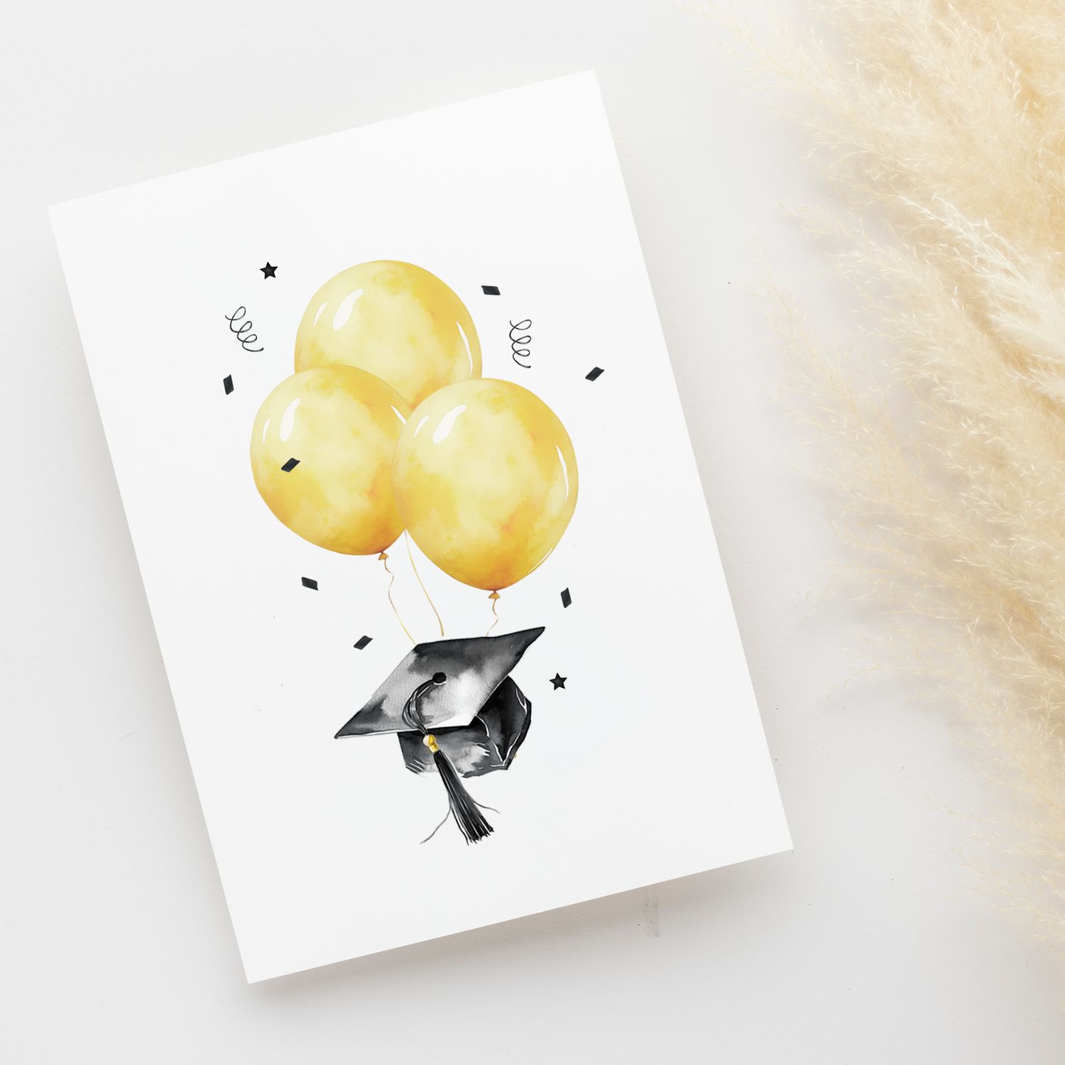 Grad Balloon Greeting Card