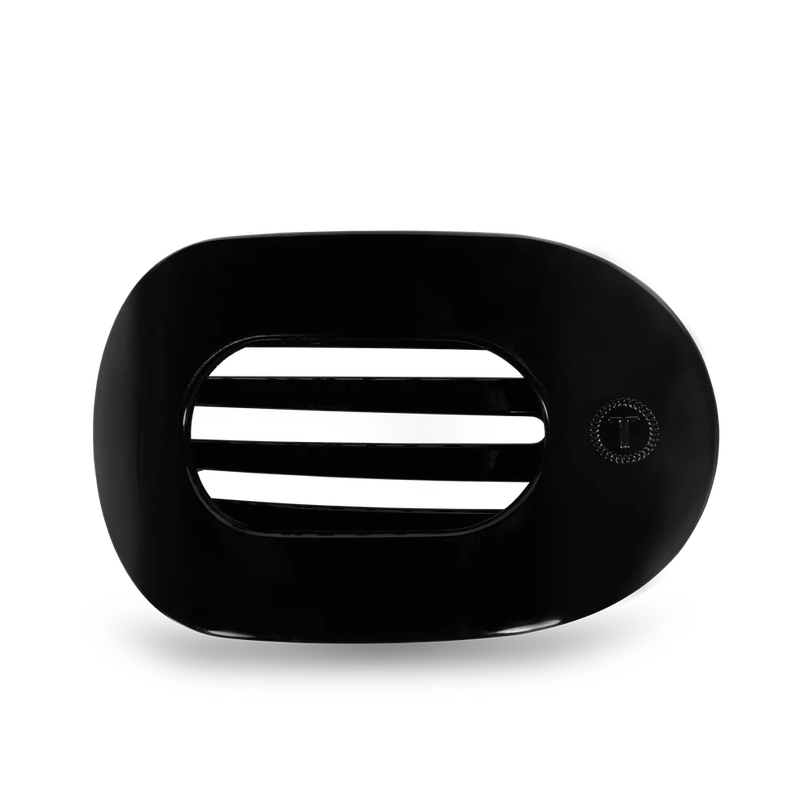 Large Flat Hair Clip - Black