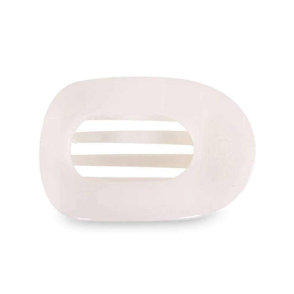 Large Flat Hair Clip - Coconut