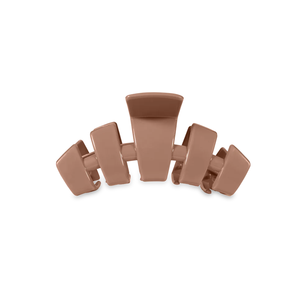 Tiny Hair Clip - Mocha