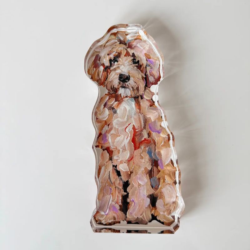 Classic Goldendoodle Acrylic Block