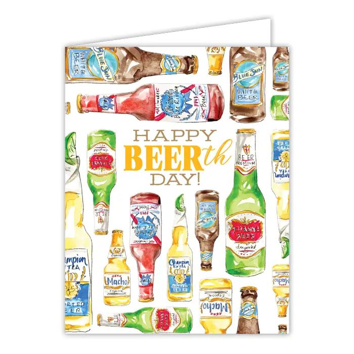 Happy 'Beerth' Day Greeting Card