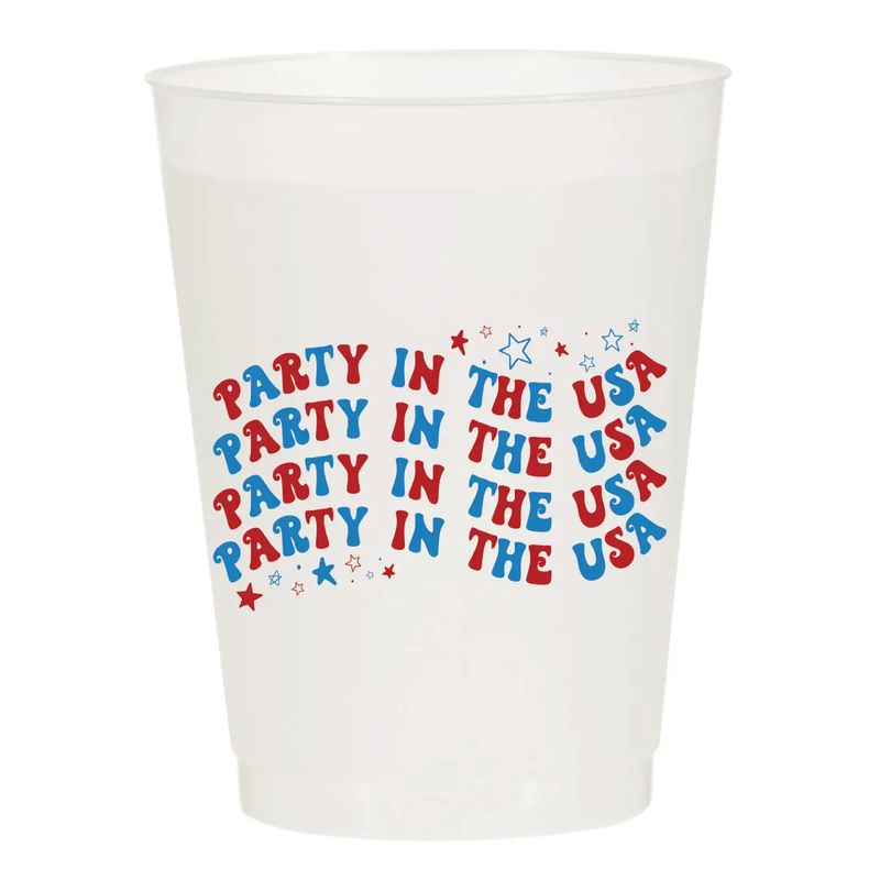 Party in the USA Frosted Cups