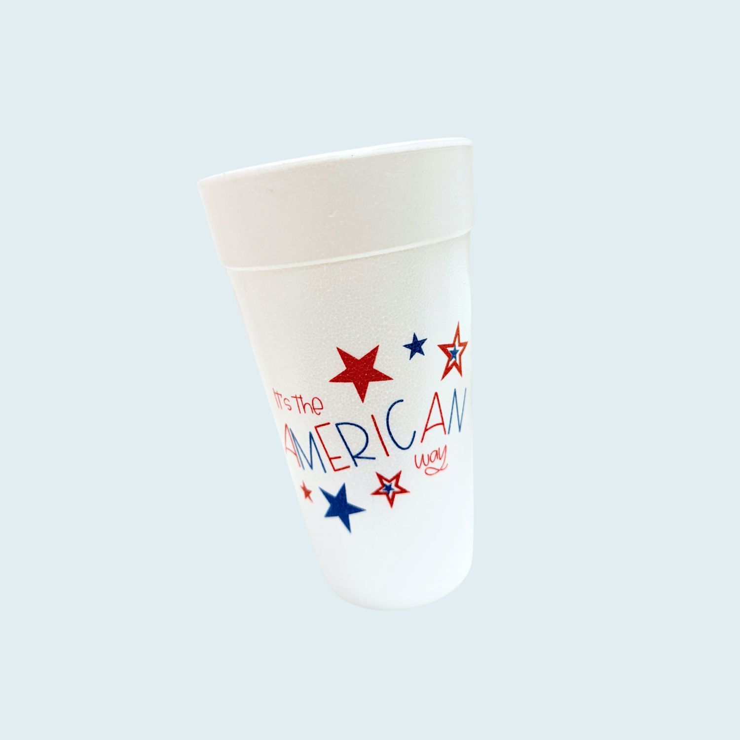 American Way Styrofoam Cups