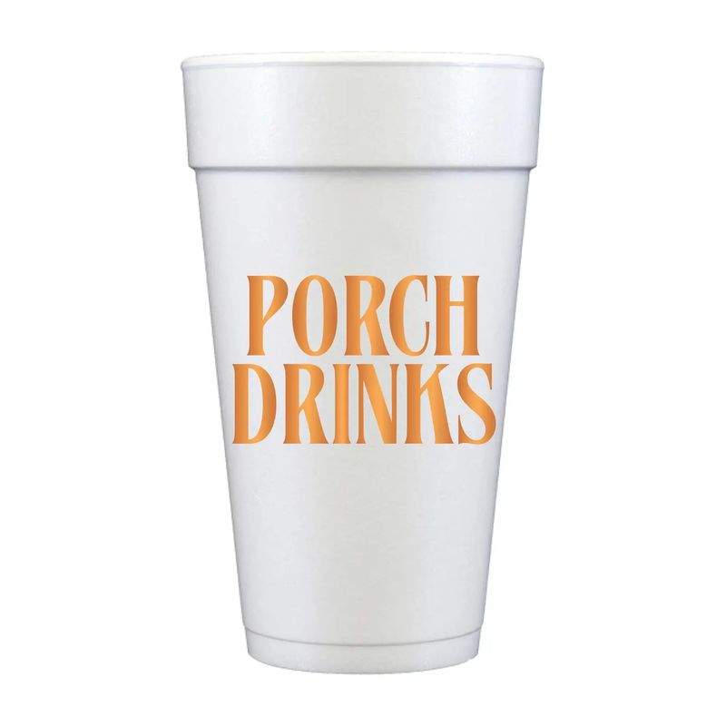 'Porch Drinks' Styrofoam Cups