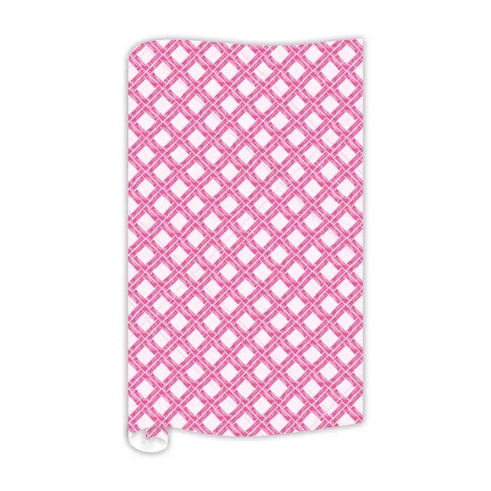 Hot Pink Interlocking Wrapping Paper