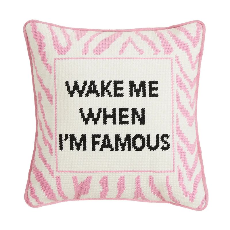 Wake When Famous Pillow