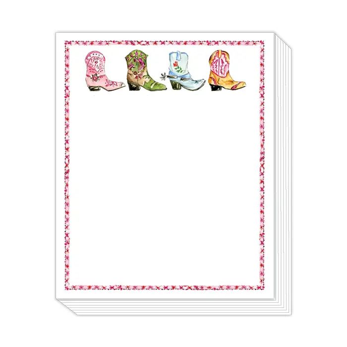 Colorful Boots Notepad