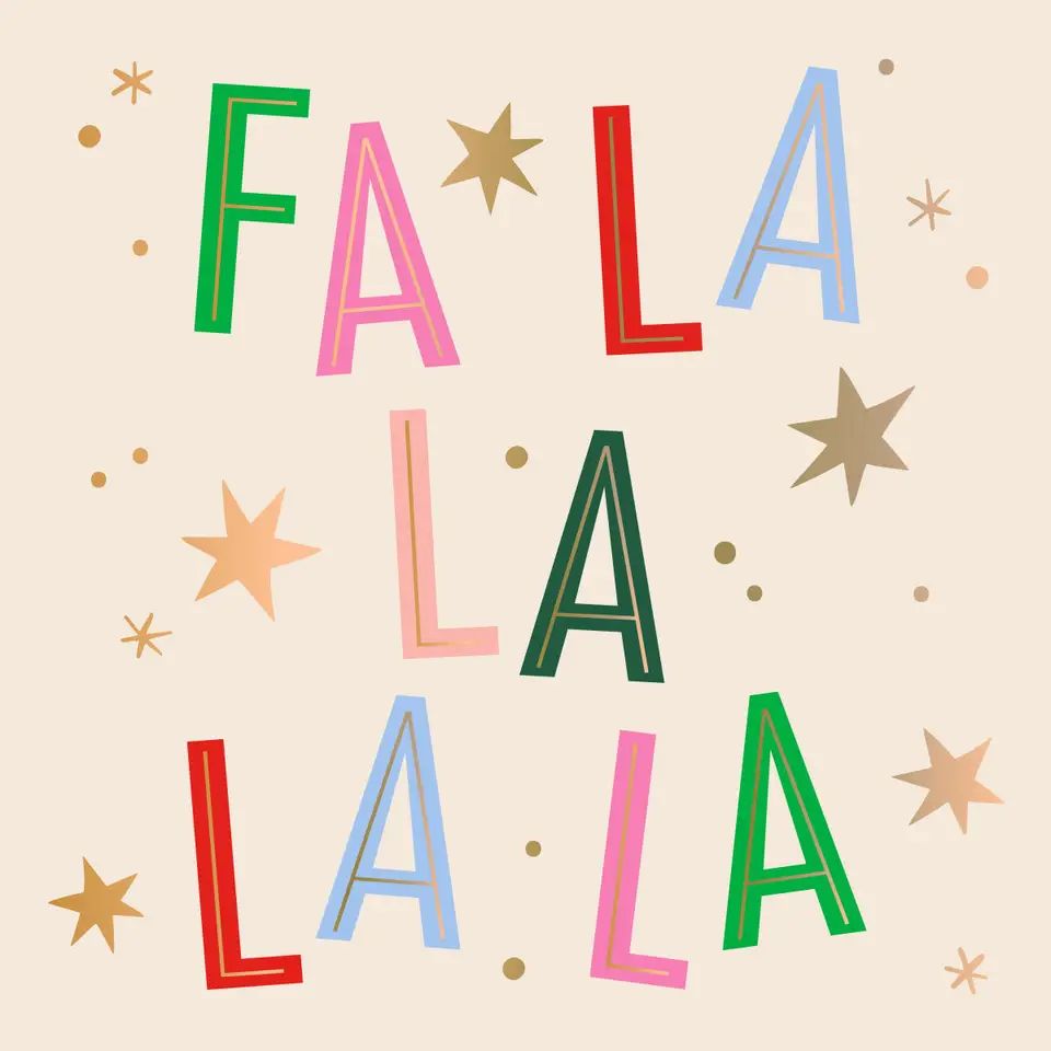 Fa La La Cocktail Napkins