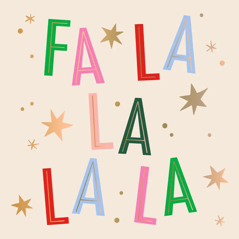 Fa La La Cocktail Napkins