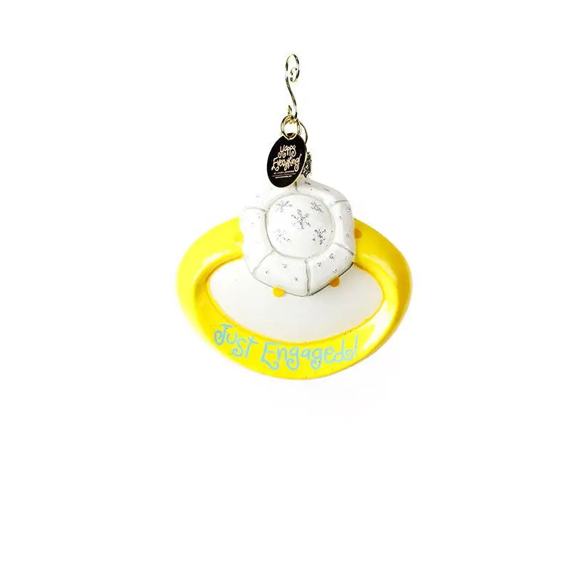 Just Engaged Ring Ornament