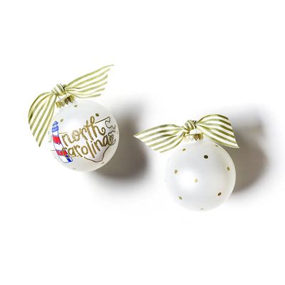 North Carolina Glass Ornament