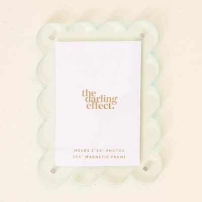 Mini Acrylic Frame Magnet - Pale Blue