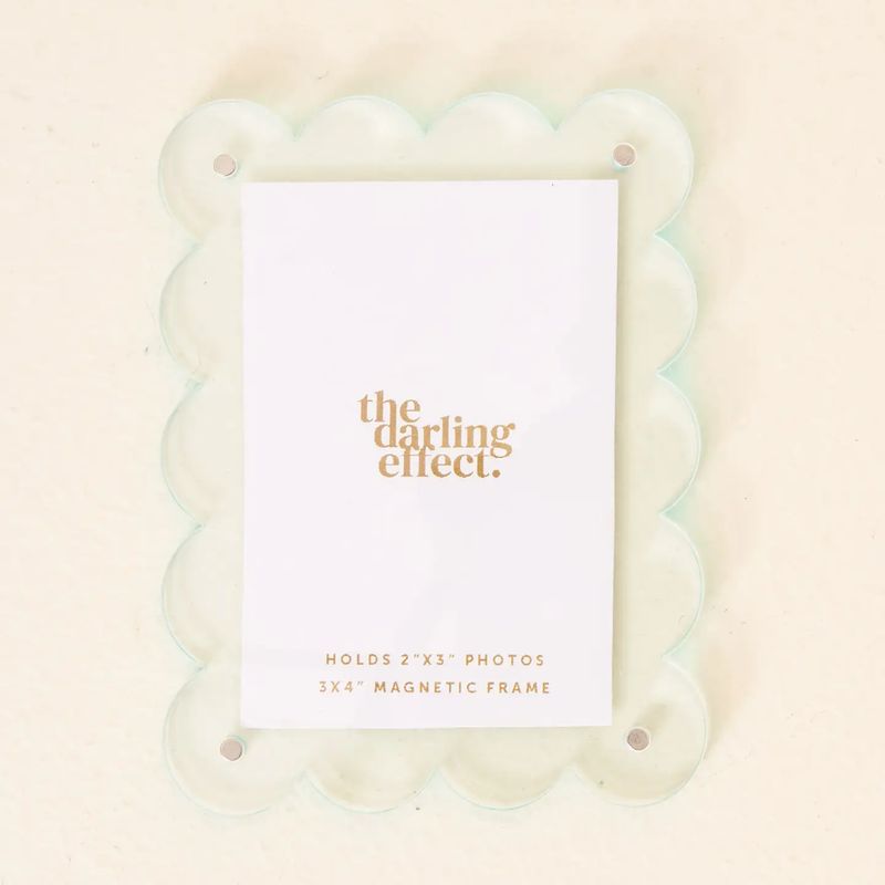 Mini Acrylic Frame Magnet - Pale Blue