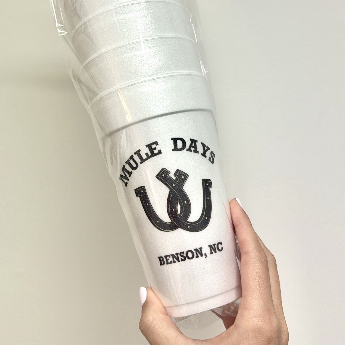 Mule Days Styrofoam Cups