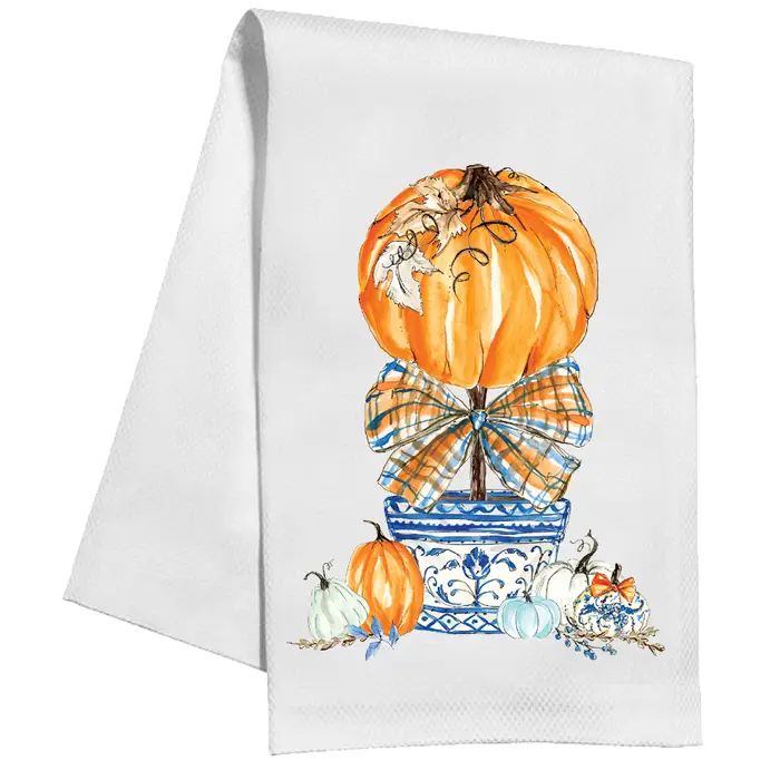 Pumpkin Topiary Kitchen Towel