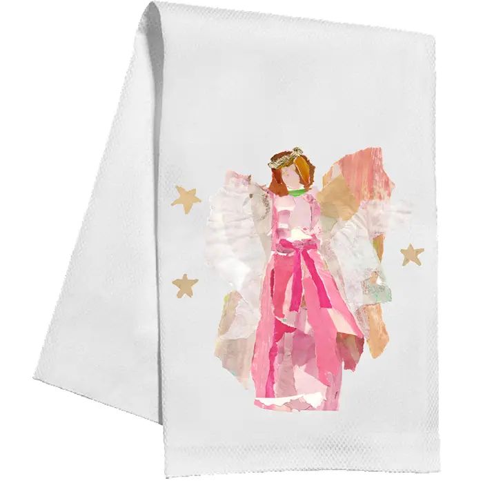 Pink Angel Kitchen Towel