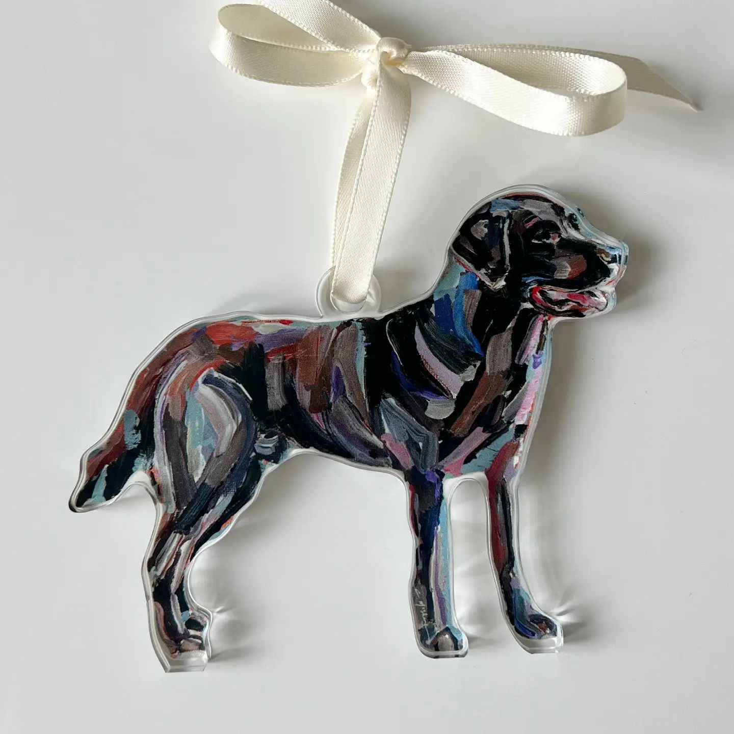 Chocolate Lab Acrylic Ornament