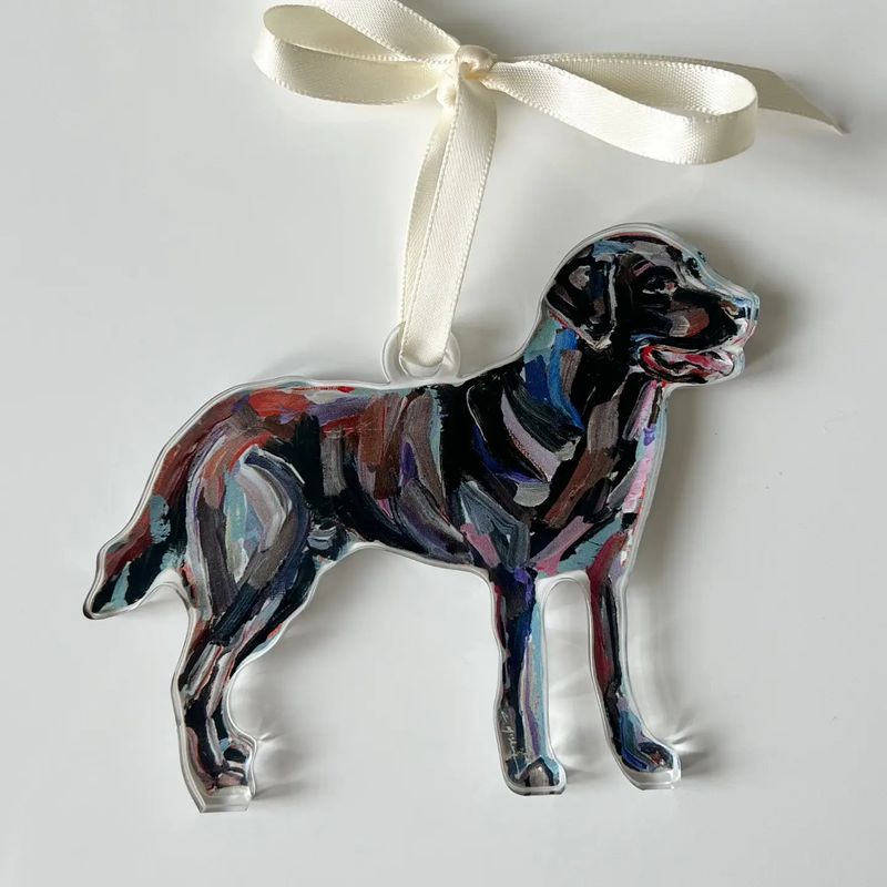 Chocolate Lab Acrylic Ornament