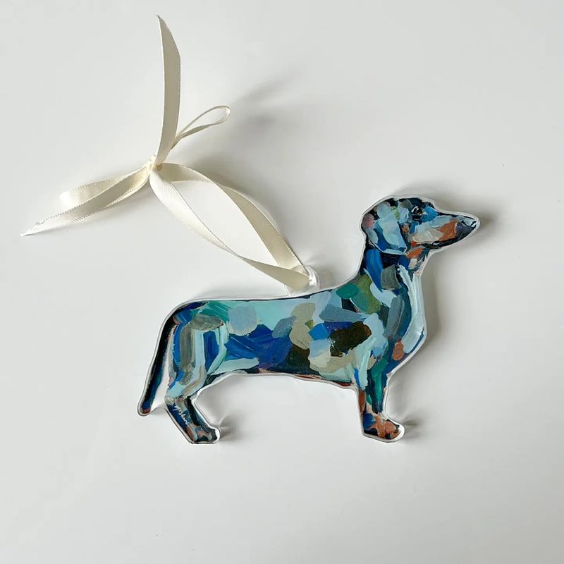 Shorthair Dachshund Acrylic Ornament