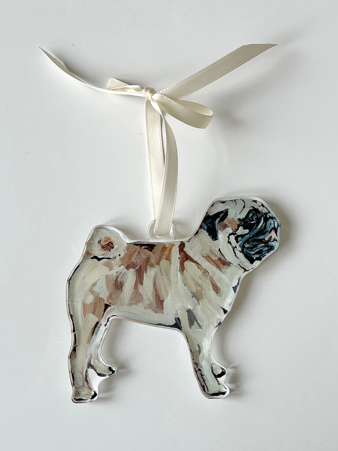 Pug Acrylic Ornament