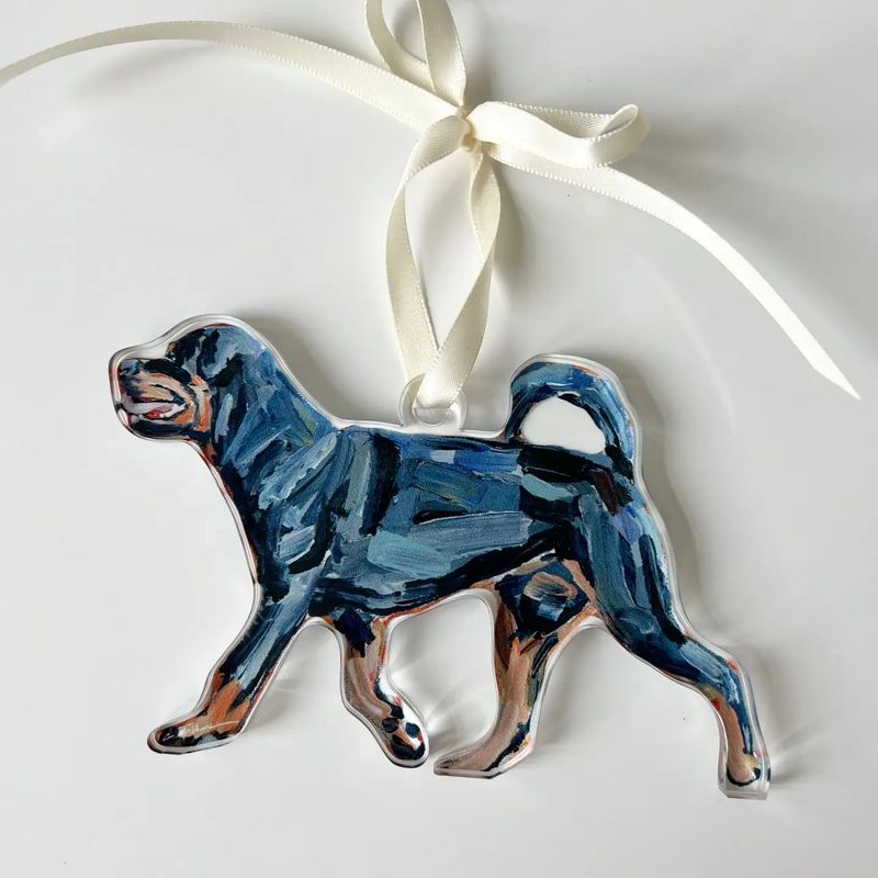 Rottweiler Acrylic Ornament