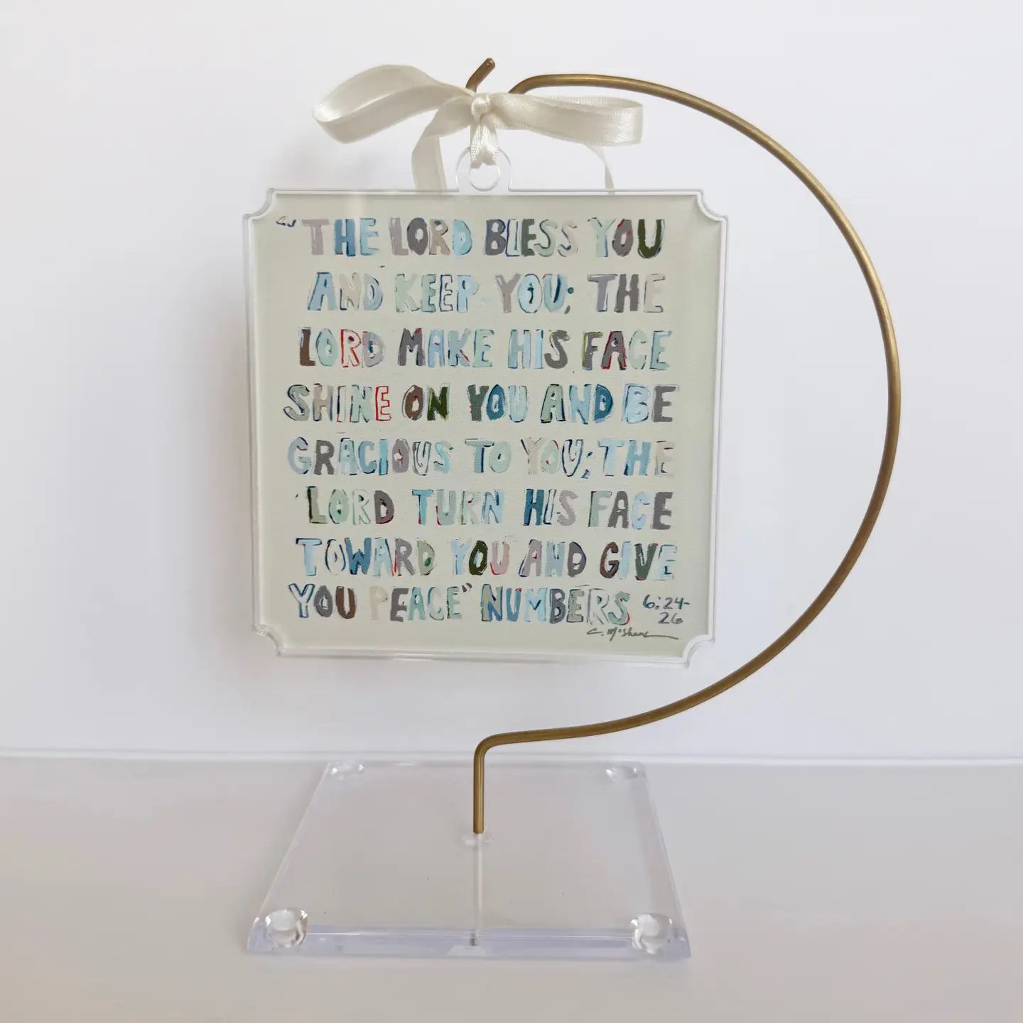 Numbers 6:24 Acrylic Ornament