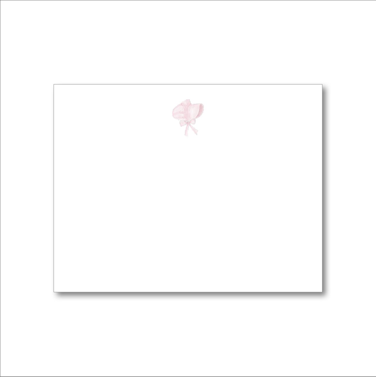 Pink Bonnet Notecards