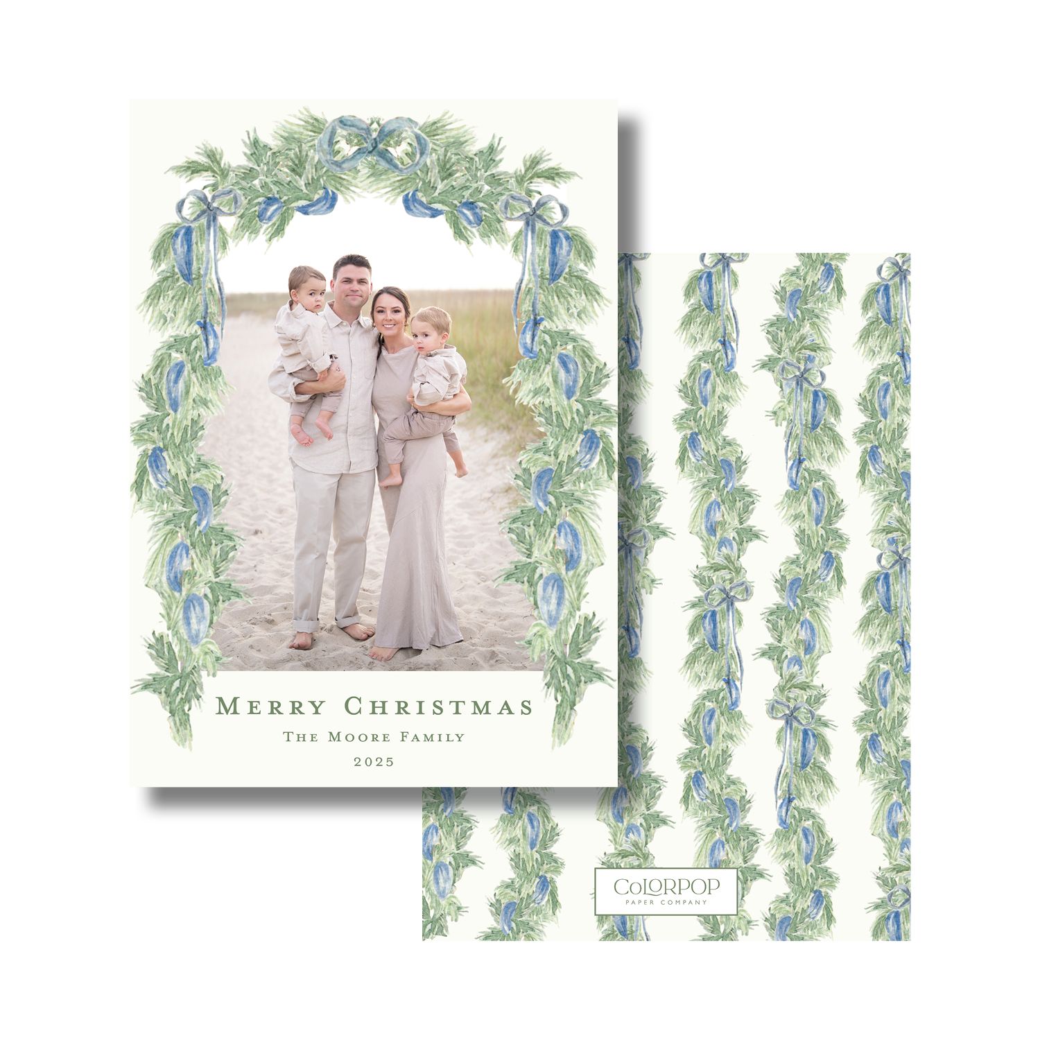 Blue Garland Cards