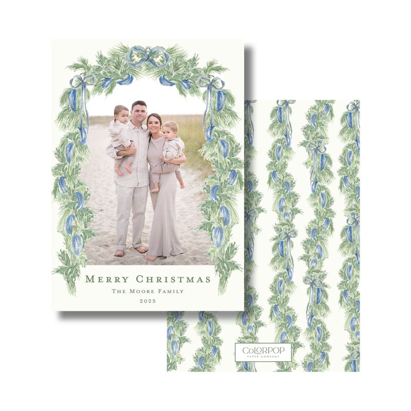 Blue Garland Cards