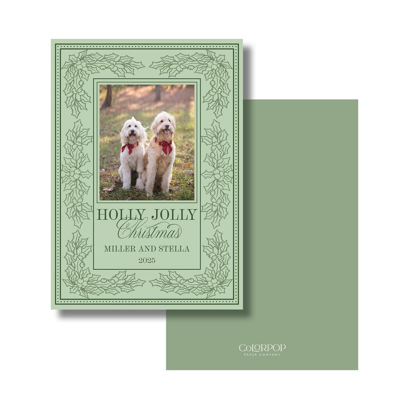 Holly Jolly Christmas Card