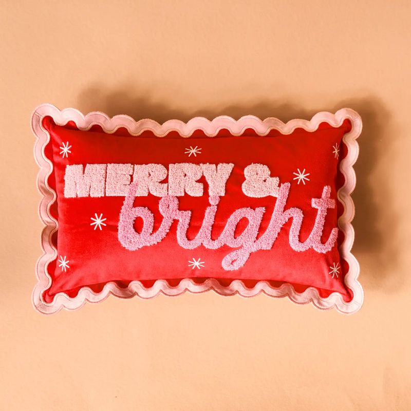 Merry &amp; Bright Throw Pillow