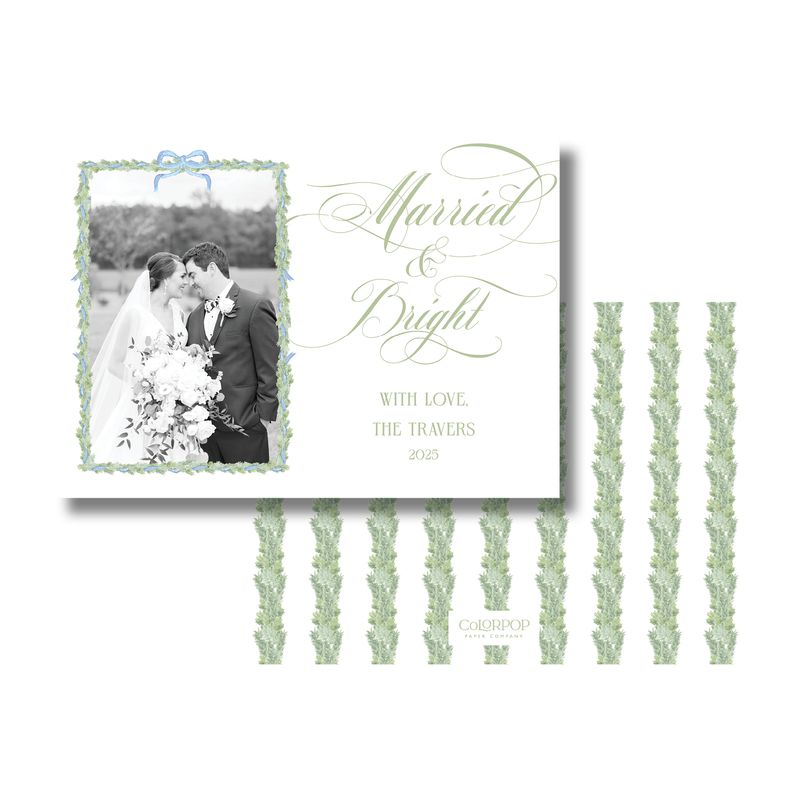 Married &amp; Bright Christmas Cards