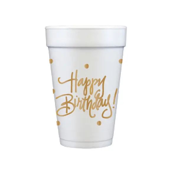 Happy Birthday! Foam Cups